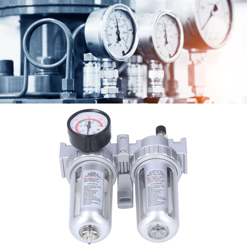 Air Compressor Filter Separator G1/2In With Regulator & Pressure Gauge Max 1Mpa 8001376120769