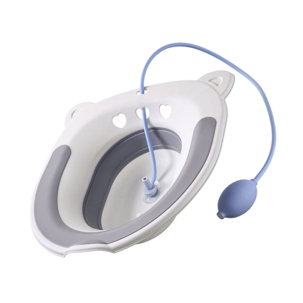 1 X Ergonomic Seat Bath For Toilets Foldable Bidet With Hole Design For Pregnant Elderly People And And Spacesaving 9412369855657