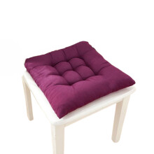 High-Quality Polyester Chair Cushion for Dining Chairs, Comfortable Experience Thick Seat Cushion with Ties for Kitchen Office Indoor Outdoor Use, Red
