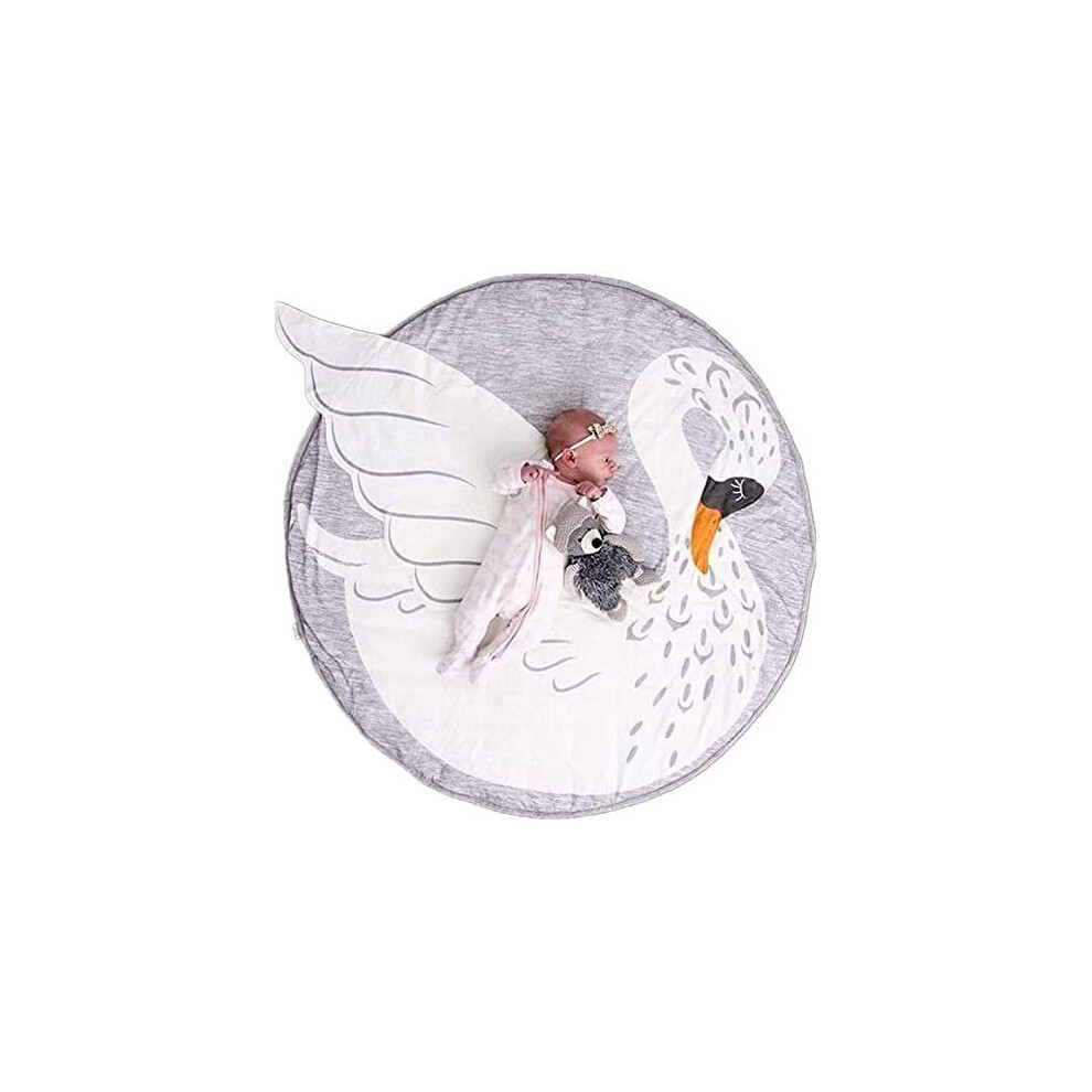 Reversible Round Rug, Multi-Functional Kids Room Decoration, Non-Toxic Soft And Skin-Friendly Baby Floor Play Mats For Cozy Play Areas