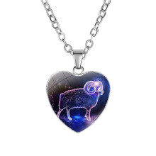 Girls' Pendant Necklace Horoscope Zodiac Sign Aries