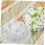 Wedding ring pillow heartshaped with creative ring storage, white 4