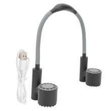 Portable Neck Fan, Quick Charge 2400mAh Battery, Adjustable Cooling, Elegant Style For Personal Cooling Everywhere