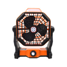 Újratölthető akkumulátoros ventilátor kempingezéshez, könnyű, hordozható, USB napelemes töltési támogatással, 3 sebességes
