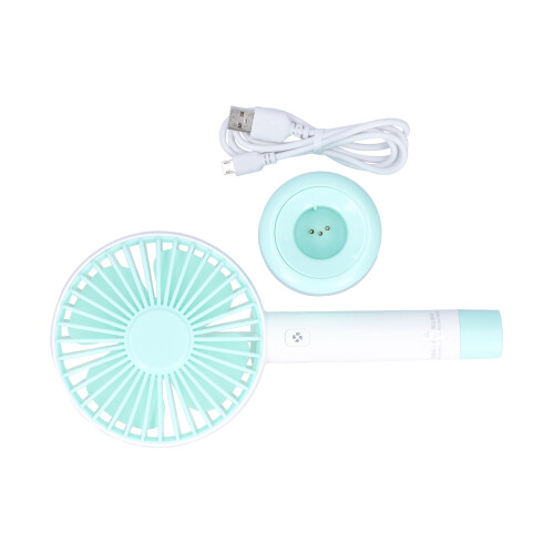Battery Operated Cooling Device, Motion Sensor LED Light Foldable Mini Fan with Silent Operation Two In One Design for Travel Home Use