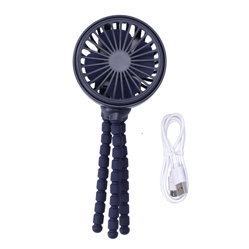 Rechargeable Clip On Fan With Flexible Tripod Quiet Brushless Motor For Library Home Office Baby Crib Use 9468298005472