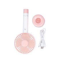 Battery Operated Cooling Device, Motion Sensor LED Light Foldable Mini Fan with Silent Operation Two In One Design for Travel Home Use