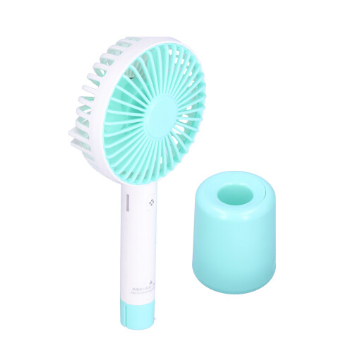 Battery Operated Cooling Device, Motion Sensor LED Light Foldable Mini Fan with Silent Operation Two In One Design for Travel Home Use 2