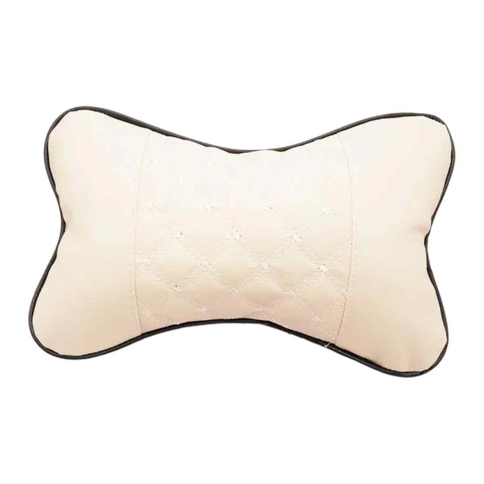 Headrest Cushion For Car Seat, Ergonomic Design Soft Neck Pillow With Adjustable Strap, Neck Back Pain Relief Pu Leather Head Support Cushion For 9138057204346