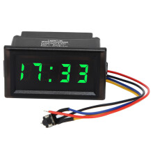 LED-displaypaneelvoltmeter voor gelijkstroombewaking, digitale spanningsmeter met hoge meetnauwkeurigheid en helder LED-scherm, automatische