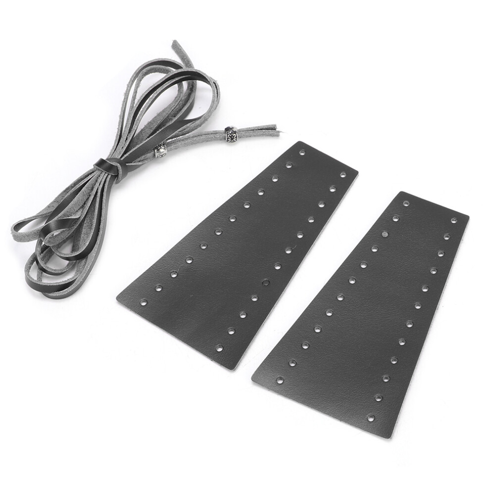 Motorcycle Modification Accessories, Leather Hand Grip Covers For Universal Handlebars, Microfiber Leather Handlebar Wraps With Ergonomic Design 9437117526146