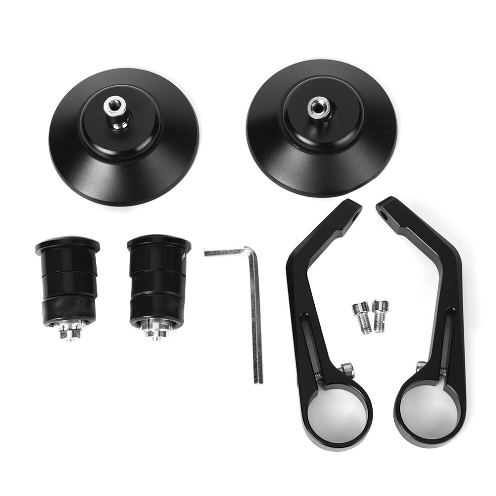 Durable Rear View Mirrors For Sports Car Waterproof Aluminum Mirror Adjustable Position Angle Wind Drag Reduction Fashion Design Retro Style 9437117526191