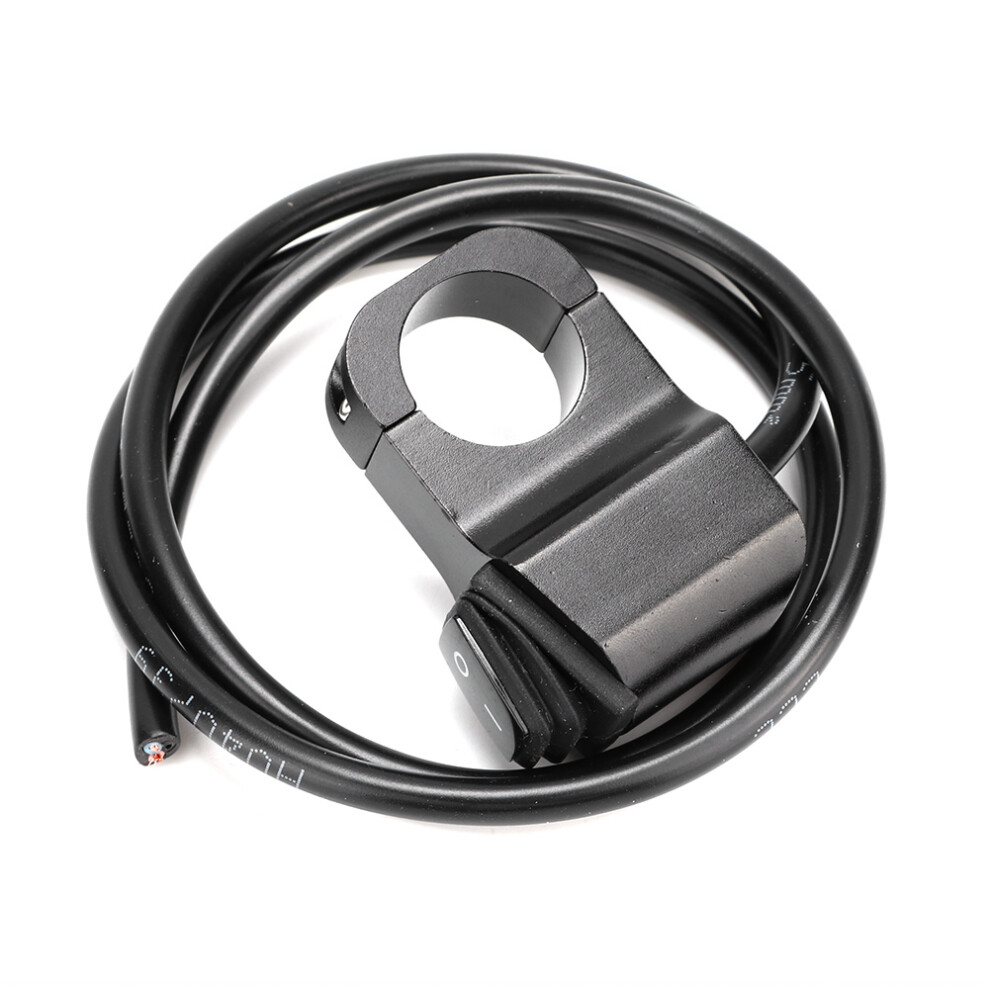 Toggle Switch For Motorcycle Handlebar 12V Waterproof Aluminum Alloy Fog Lights Headlights Spotlights Daytime Running Lights Handlebar Switch With 9437117526436