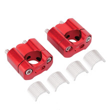 Håndtagsklemmer Riser til universel motorcykelmontering, CNC-fræset aluminiumslegering styr Riser klemme til 22 mm-28 mm styr, monteringsklemme