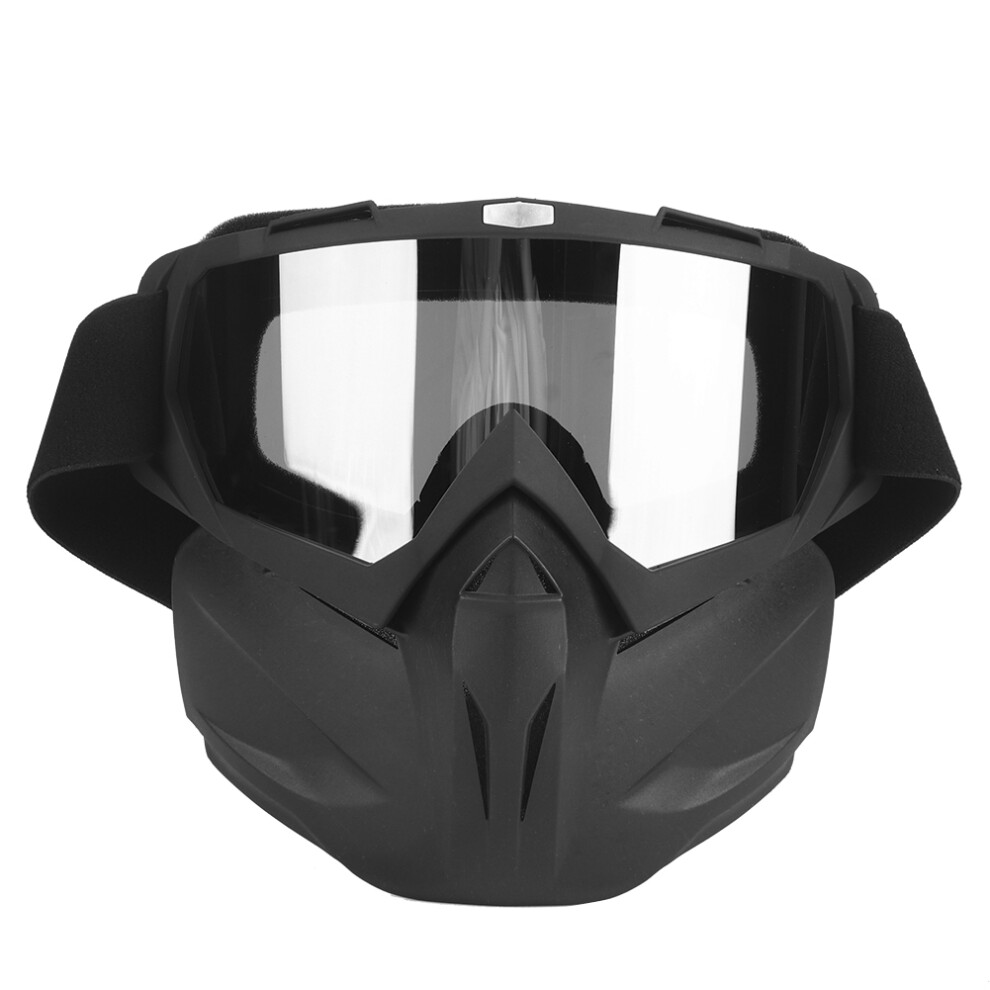 Safety Goggles Windproof Dustproof Paintball Mask Detachable Face Mask Uv400 Protection Motorcycle Goggles For Dirt Bike Atv Riding Seal Ventilation 9138057848106