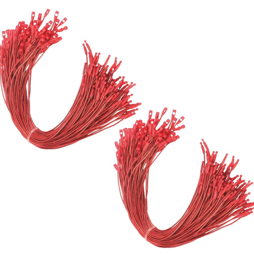 Pack of 200 Assorted Color Clip Lock Fasteners Easy-Red