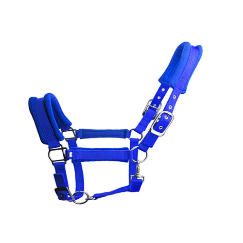Horse Headcollar Adjustable Strap Headcollar with Thickened Fleece Padded with Multiple Sizes