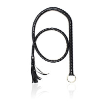 Flogger Braided SM Flirting Long Whips Leather Black Couples Fetish Flirting Whip Spanking Leather Whip SM Bondage Sex Toy for Adults Cosplay