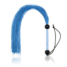 SM Whip Flogger Silicone Whips Adult Flirting Whip Fetish Flirting Whip Spanking SM Bondage Sex Toy for Couples Cosplay Length 50 cm (Blue)