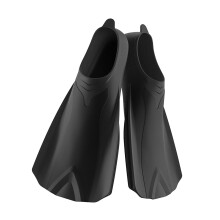 Swim Training Fin Travel Size Silicone Short Flippers For Women And Men Black 3637 Professional Swimming Fin
