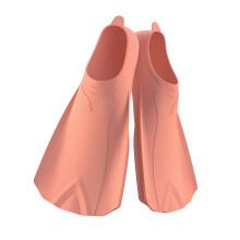 Swim Training Fin Travel Size Silicone Flippers for Kids and Adults, Comfortable Short Snorkeling Fins, Lightweight and Flexible