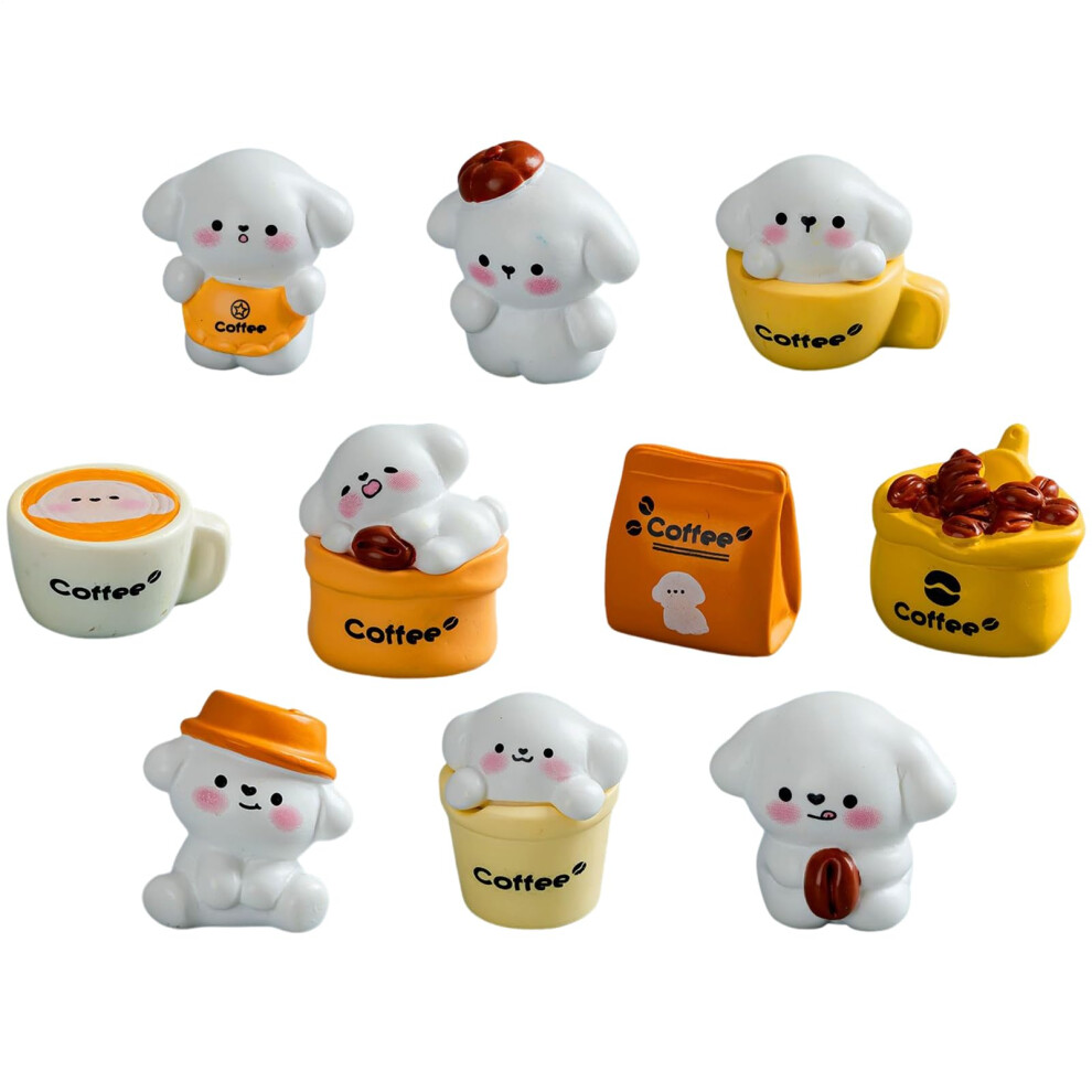 Auto Dashboard Decorations Puppies, Cute Dog Figurine For Car Dashboard 10X Small Dog Ornaments Resin 9412369857187