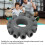 Silicone Grip Circle Trainer 60-70lb Decompression Ring Grey 8cm 5