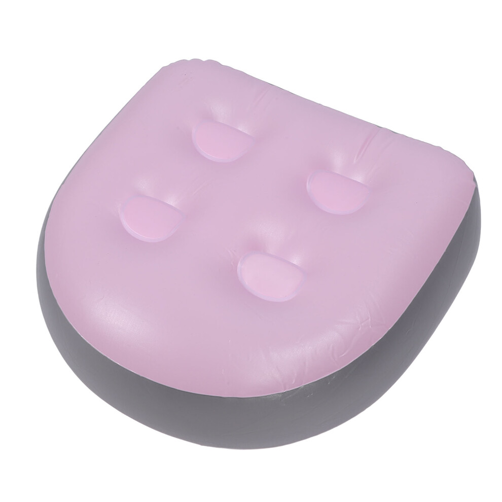Pink Inflatable Spa Cushion Backrest Pillow For Bathtubs Pools 47X37x15cm
