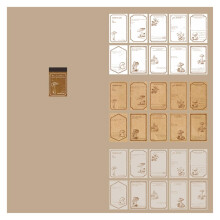 Scrapbook Texture Paper 30 Pieces Vintage Decorative Scrapbooking Material Paper DIY Retro (D) (C)