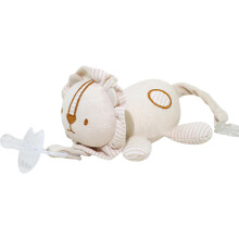Pacifier Holder Toy, Stuffed Animal Pacifier Clip, SkinFriendly Plush Design, Soft Cute Comfort Grip for Shower or Birthday, Pack of 1 Lion
