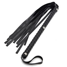 Sex Tools Whip, Long Handle, Leather Whip, PVC Material, Three Nails, Adjustable Whip, Casual Whip, Adult Sex, Alternative Adjustable Whip (Black)