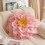 Modèle démontable de fleurs de couverture d'oreiller d'organza-7 5
