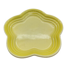 Durable Heat Resistant Ceramics Small Plate-light yellow