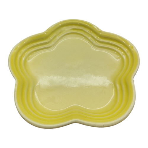 Durable Heat Resistant Ceramics Small Plate-light yellow