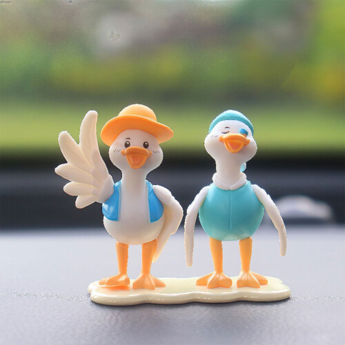 Packung mit 4 Enten-Motiven, Kunstharz-Kunsthandwerksfiguren, 2