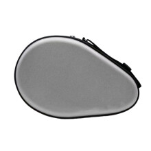 Table Tennis Rackets Bag Gourd Shape Pingpong Paddle Storage Holds 2 Rackets Silver Waterproof Zippered Handbag