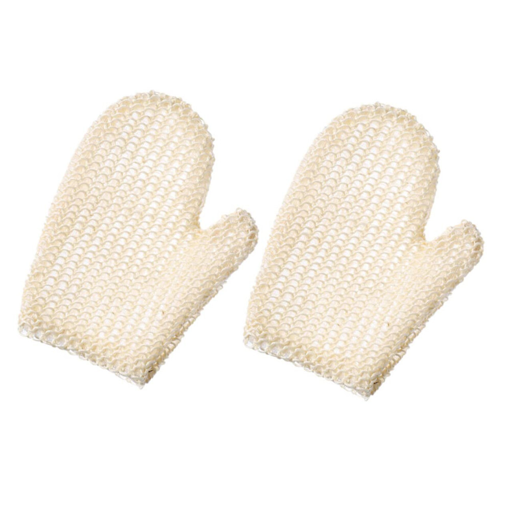 Honeycomb Exfoliating Body Scrubber Gloves Two Pack Portable Shower Bath Mitts For Dead Skin Removal Massaging Circulation