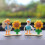 4 Stück Mini-Entenfiguren, Autoverschönerung, Dekorationen, 2