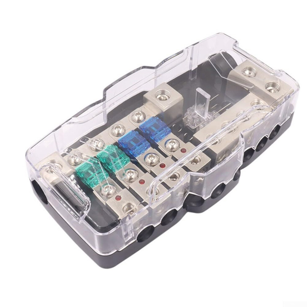 4 Way Fuse Holder Power Block For Automotive Electrical System Plastic Construction Compact Size Vehicle Compatible 9426802233742