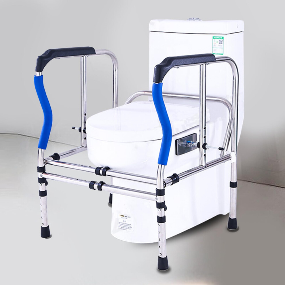 WC rails, Adjustable removable WC frame with handles, Fits most toilets Heavyduty toilet frame for the elderly, seniors, and disabled.