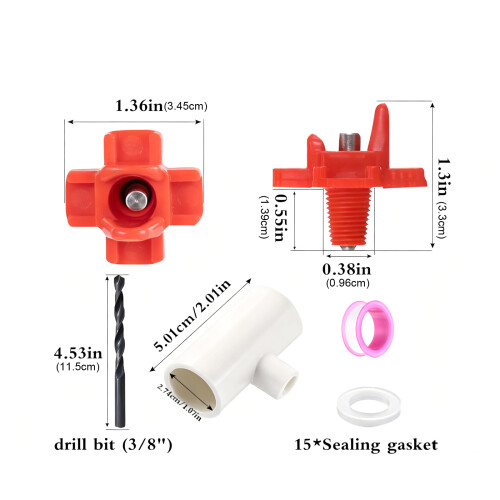 Health Chicken Nipple Waterer Safe Drinking System For-Style1 2