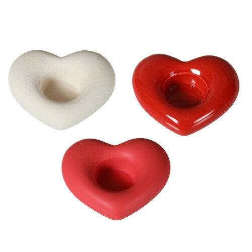 Ceramic Taper Candle Holders Retro Candlestick Holders-White 1