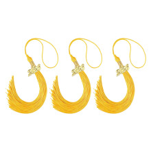 Soft Rayon 2026 Graduation Cap Tassels Year Charm-Yellow