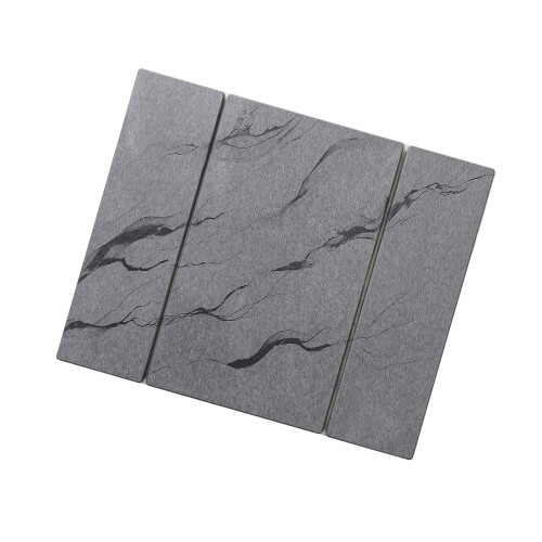 Foldable Diatomite Drying Mat Marble Design High-Light Grey