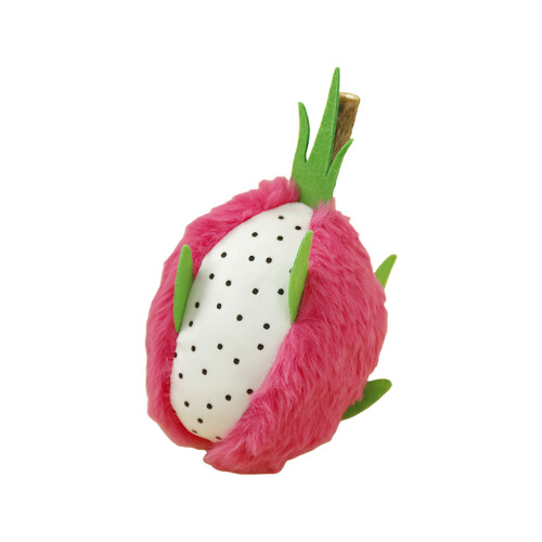 Plush Fruit Cats Chewing Toy For Stimulating Play-pitaya
