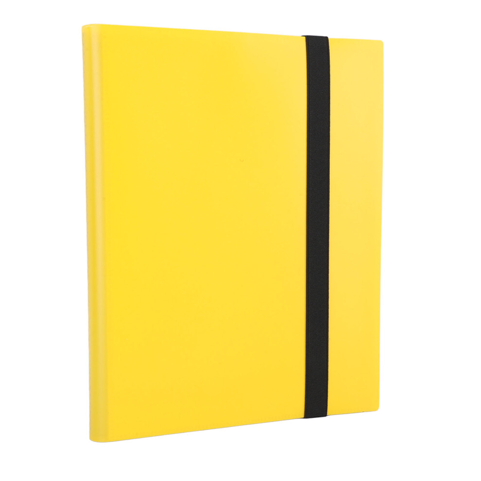 9-Pocket Card Binder Album For Trading Card Collection, Pp Material Yellow 3011368860677