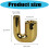 Taper Candle Stick Holders Ceramic Candlestick Holders-Gold 4