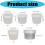 Leakproof Microwaveable Snacks Cups-Transparent cover 120ml 4