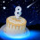Fantasy Winter Snowflake Theme Birthday Number Candle For-7 7