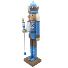 Wooden Nutcrackers King Figure Christmas Decoration-LL0129
